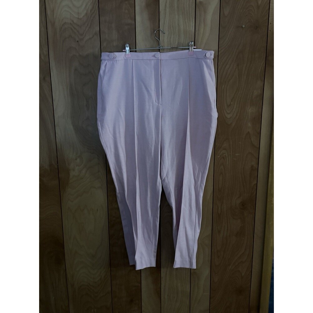 Express Womens Ankle High Rise Stretch Dress Pants Lavender Pink Size 18R NWT